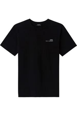 A.P.C. Top, Herre, Blå, XS, Bomuld, Rundhalset bomulds T-shirt