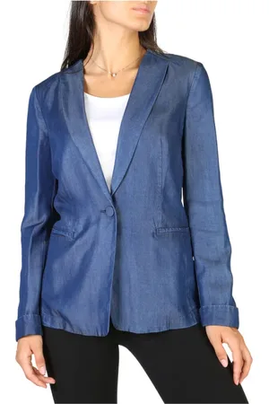 Emporio Armani Jakke, Dame, Blå, XS, Uld, Elegant Dame Blazer