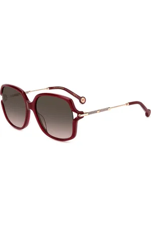 Carolina Herrera Tilbehør, Dame, Flerfarvet, 58 MM, Burgundy/Brown Shaded Solbriller
