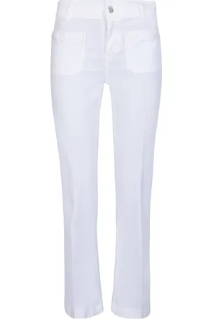 Liu Jo Jeans, Dame, Hvid, W29, Bomuld, Hvide Bootcut Stretch Bomuldsjeans