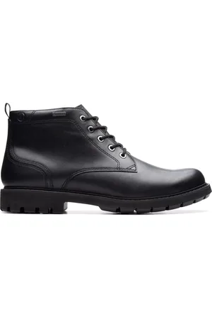 Clarks Sko, Herre, Sort, 40 EU, Læder, Vandtæt Ankelstøvle