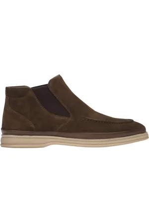 Estro Sko, Herre, Brun, 42 EU, Mørkebrune Slip-On Chelsea Støvler