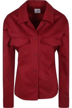 Courrèges Bluser & Skjorter, Dame, Rød, XS, Bomuld, Utility Polycotton Skjorte