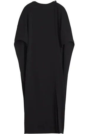 Lanvin Kjole, Dame, Sort, S, Bijou Detail Cape Kjole