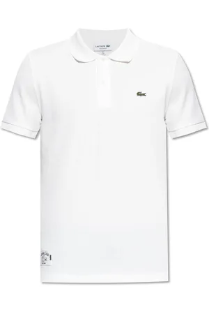 Lacoste Top, Herre, Hvid, XL, Bomuld, Polo med logo