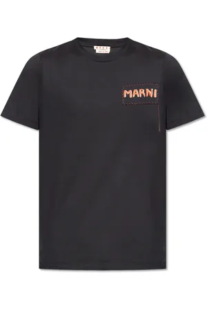 Marni Top, Herre, Sort, L, Bomuld, Patch T-shirt
