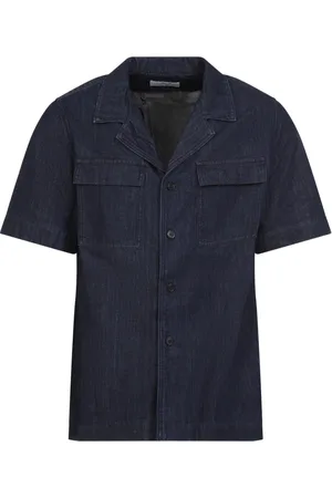 DRIES VAN NOTEN Skjorte, Herre, Blå, L, Bomuld, Cameron Skjorte