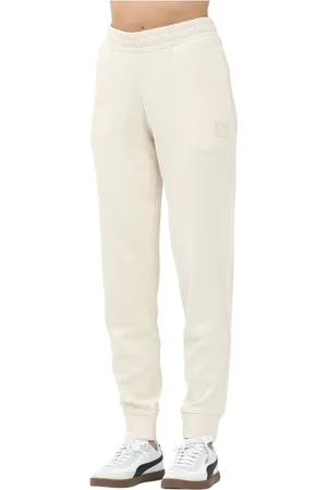 PUMA Bukser, Dame, , L, Bomuld, Elevated Cream Sporty Bukser