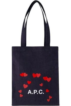 A.P.C. Taske, Dame, Blå, ONE SIZE, Bomuld, Lou Blondie Shopper Taske