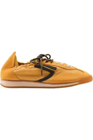 Puraai Sko, Herre, Gul, 42 EU, Læder, Gul Panther Banana Eco-Sneakers