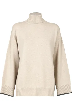 Brunello Cucinelli Strik, Dame, , M, Cashmere, Højhalset striktrøje