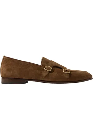 Scarosso Sko, Herre, Brun, 43 EU, Suede, Ernesto Tobacco Suede Loafers