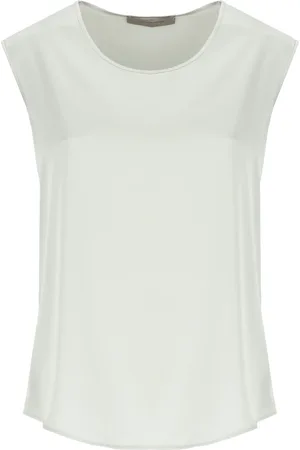 D.EXTERIOR Top, Dame, Grøn, M, Satin, Grøn Satin Crew Neck Ærmeløs Top