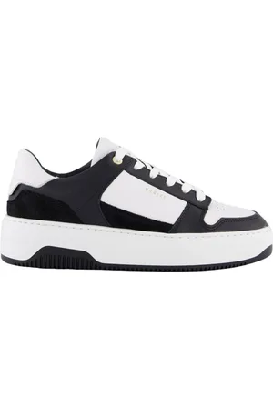 Nubikk Sko, Dame, Sort, 40 EU, Læder, Basket Court Damesneakers