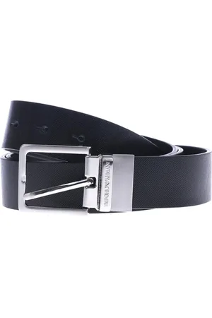 Emporio Armani Tilbehør, Herre, Sort, ONE SIZE, Uld, Stilfuldt Bælte