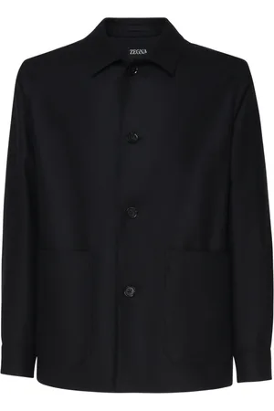 Ermenegildo Zegna Jakke, Herre, Blå, L, Uld, Uld Chore Jakke
