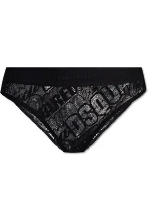 Dsquared2 Undertøj, Dame, Sort, M, Bomuld, Blonde Trusser