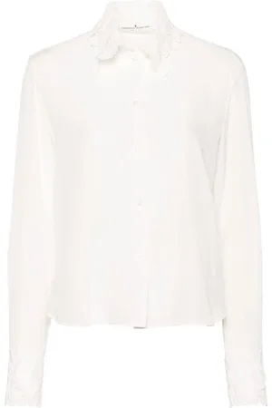 ERMANNO SCERVINO Bluser & Skjorter, Dame, Hvid, S, Uld, Stilfuld dameskjorte til enhver lejlighed