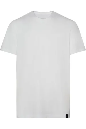 Boggi Milano Top, Herre, Hvid, S, Bomuld, Slub Cotton Jersey T-shirt