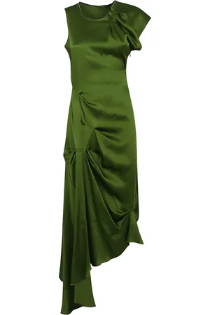 Victoria Beckham Kjole, Dame, Grøn, XS, Grøn Kjole Elegant Behagelig Stil