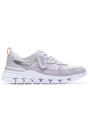 Clarks Sko, Dame, Lilla, 37 1/2 EU, Nature X Cove Sneakers