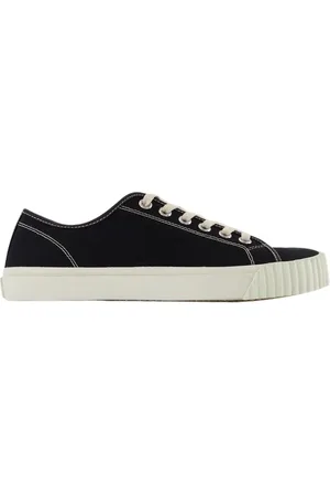 Maison Margiela Sko, Herre, Sort, 42 EU, Bomuld, Canvas Tabi Sneakers