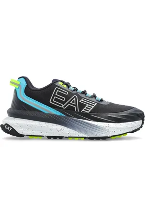 EA7 Sko, Herre, Blå, 41 1/2 EU, Sneakers med Logo