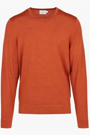 Calvin Klein Strik, Herre, , XS, Uld, Lana Strik Rundhalset Sweatshirt
