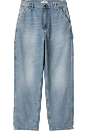 Carhartt Jeans, Dame, Blå, S, Denim, Tunge Denim Arbejdsbukser