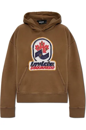 Dsquared2 Sweathshirts & Hoodies, Dame, Brun, S, Bomuld, Brun Hoodie