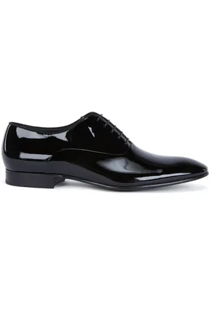 HUGO BOSS Sko, Herre, Sort, 40 1/2 EU, Læder, Aften Oxford Sko