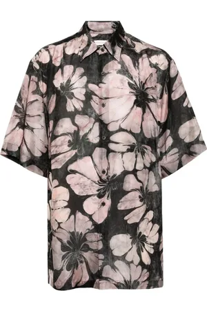 DRIES VAN NOTEN Skjorte, Herre, Flerfarvet, M, Uld, Cassidye Skjorte
