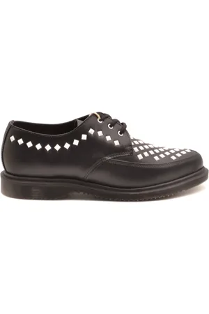 Dr. Martens Sko, Dame, Sort, 41 EU, Læder, Tekstprint Brown Derby Sko