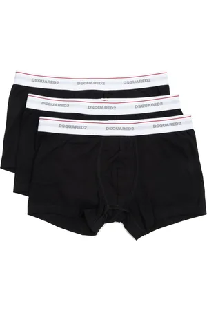 Dsquared2 Undertøj, Herre, Sort, M, Bomuld, Mid Waist Boxer Briefs Pakke