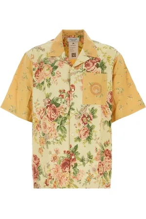 Marine Serre Skjorte, Herre, Flerfarvet, XL, Bomuld, Floral Linen Bowling Shirt
