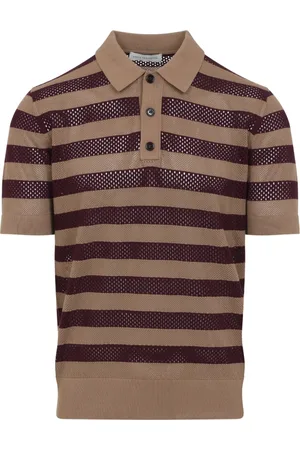 DRIES VAN NOTEN Top, Herre, Brun, XL, Polyester, Elevated Multicolour T-Shirt