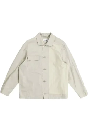Maison Margiela Jakke, Herre, , L, Bomuld, Gabardine Jakke med Canvas Panel