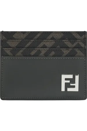 Fendi Tilbehør, Herre, Grå, ONE SIZE, Uld, Kreditkortholder