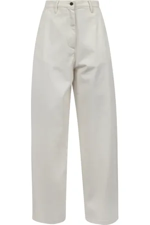 LIVIANA CONTI Bukser, Dame, , M, Denim, Denim Barrel Pants Sand Sabbia