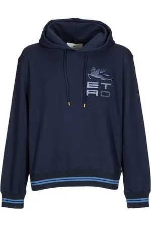 Etro Sweathshirts & Hoodies, Herre, Blå, S, Uld, Hoodie
