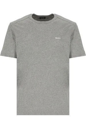 Ermenegildo Zegna Top, Herre, Grå, 2XL, Bomuld, Bomulds T-shirt