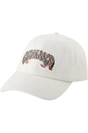 Casablanca Tilbehør, unisex, Hvid, ONE SIZE, Bomuld, Hvid Gotisk Bomulds Kasket