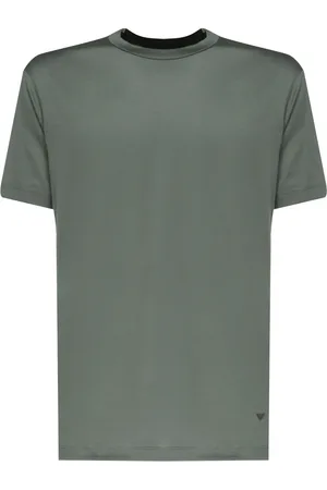 Emporio Armani Top, Herre, Grøn, 2XL, Bomuld, Grøn T-shirt og Polo Kollektion