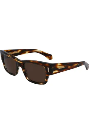 Salvatore Ferragamo Tilbehør, unisex, Brun, 53 MM, Uld, Stilfulde solbriller