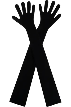 Marni Tilbehør, Dame, Sort, M, Uld, Lange Handsker