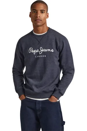 Pepe Jeans Sweathshirts & Hoodies, Herre, Blå, 2XL, Bomuld, Sweatshirts