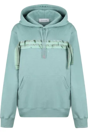Lanvin Sweathshirts & Hoodies, Herre, Grøn, L, Bomuld, Curb Lace Hoodie