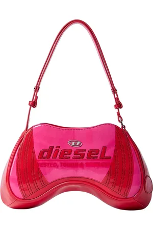 Diesel Taske, Dame, Lyserød, ONE SIZE, Uld, Grafisk Print Skuldertaske