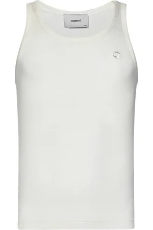 COPERNI Top, Herre, Hvid, XS, Tyl, Ribbet Tanktop