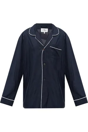 Maison Margiela Skjorte, Herre, Blå, L, Silkeskjorte